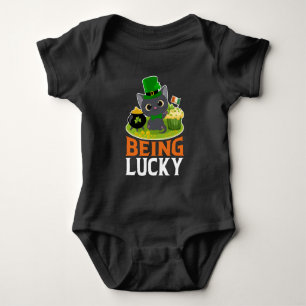 Body Para Bebé Día de San Patricio Ser Afortunado