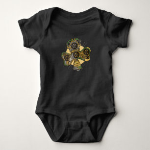 Body Para Bebé Día de San Patricio Trebol Steampunk