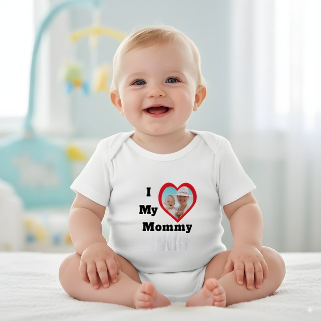 Body Para Bebé Día de San Valentín de Mamá Texto de Foto (Subido por el creador)