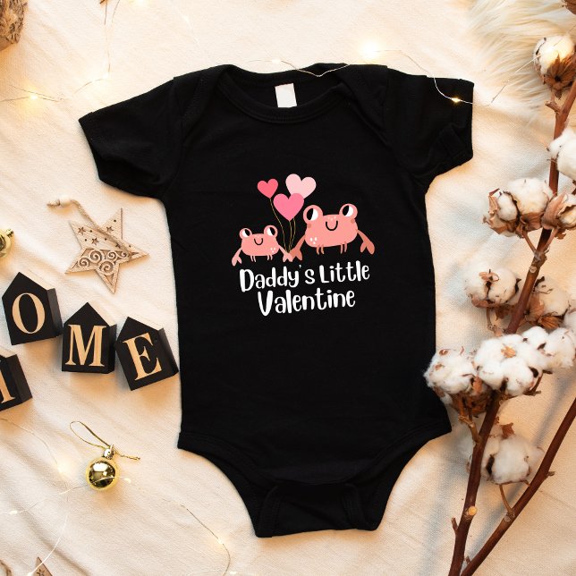 Body Para Bebé Día de San Valentín graciosa niña bebé cangrejo y  (Subido por el creador)