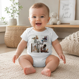 Body Para Bebé Día del Padre Personalizado con Foto y Texto Perso