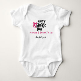 Body Para Bebé Día Feliz de la Madre Nombre Personalizado Lindo M