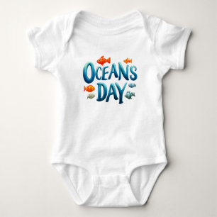 Body Para Bebé Día Mundial de los Océanos - Celebración del Día d