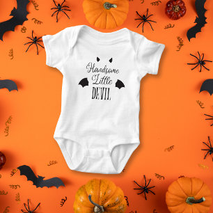 Body Para Bebé Diablillo Guapo de Halloween