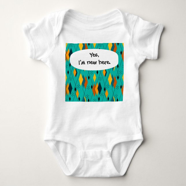 Body Para Bebé Diamantes atómicos (Anverso)