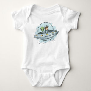 Body Para Bebé Dibujo Alien Volador