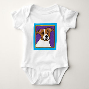 Body Para Bebé Dibujo animado de Jack Russell