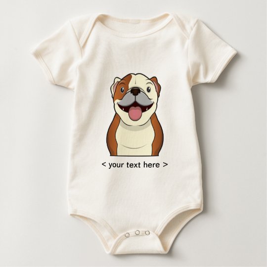 Body Para Bebé Dibujo animado del dogo personalizado