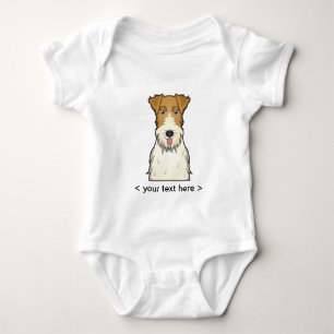 Body Para Bebé Dibujo animado del fox terrier del alambre