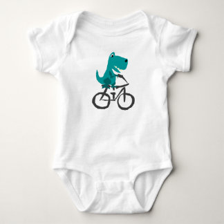 Body Para Bebé Dibujo animado divertido de la bicicleta del