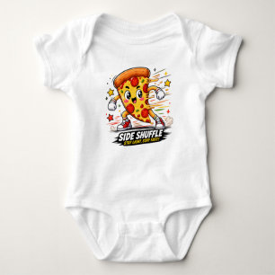 Body Para Bebé Dibujo animado divertido de mascota de pizza later