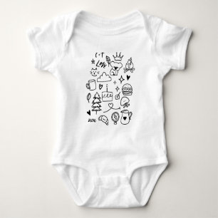 Body Para Bebé Dibujos Animales y Naturaleza Kawaii para Niños