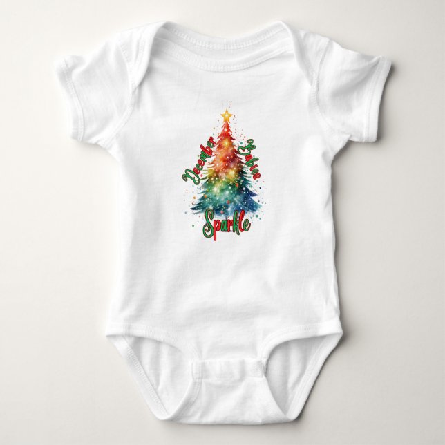 Body Para Bebé Diciembre Babies Sparkle, Navidades (Anverso)