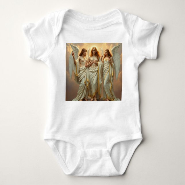 Body Para Bebé „Die drei heiligen Schutzengel“ (Anverso)