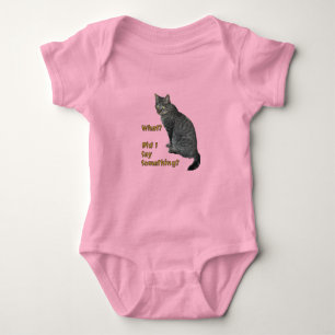 Body Para Bebé ¿Dije algo de arte de gato bonito?