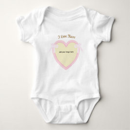 Body Para Bebé Dingus Bows & Heart Personalizado