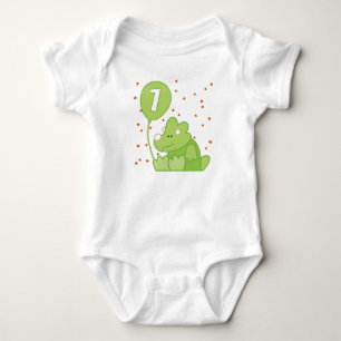 Body Para Bebé Dino Baby 1er cumpleaños