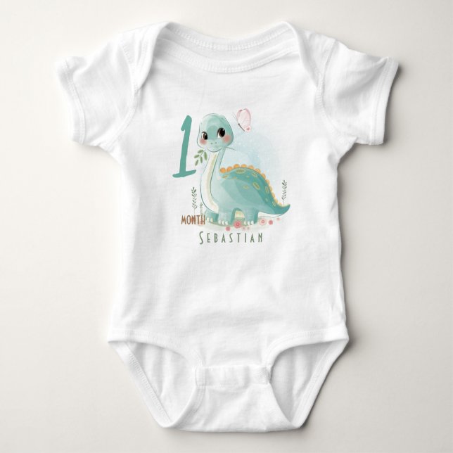 Body Para Bebé Dino dulce Baby Bodysuit (Anverso)