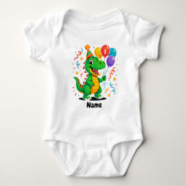 Body Para Bebé Dino Kids de cumpleaños personalizados
