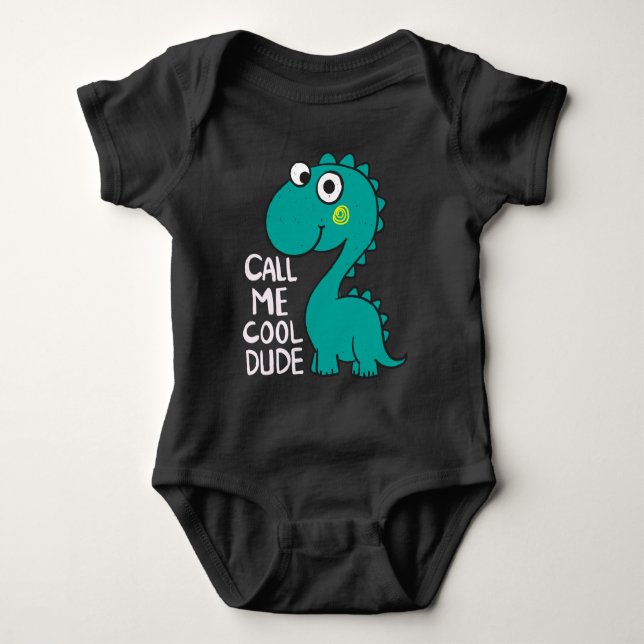Body Para Bebé Dino verde (Anverso)