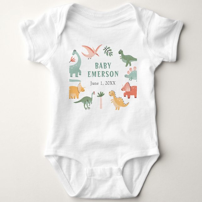 Body Para Bebé Dinosaur Baby Bodysuit (Dinosaur Baby Bodysuit by Painted Paperie
)