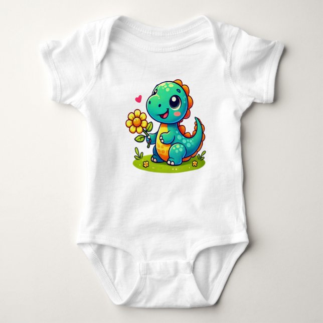 Body Para Bebé Dinosaur Bodysuit (Anverso)