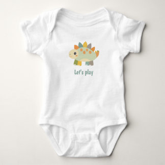 Body Para Bebé Dinosaur Cartoon Style Personalized Baby Bodysuit