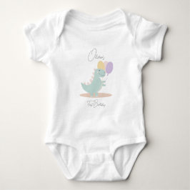 Body Para Bebé Dinosaur Girly Pink Blue Lilac Birday Party