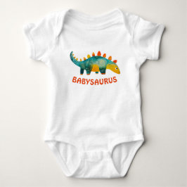 Body Para Bebé Dinosaurio Acuarela Adorable Babysaurus