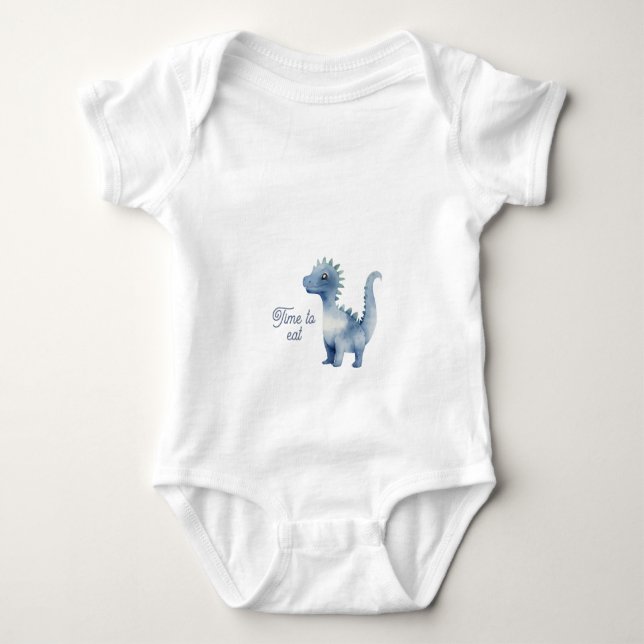 Body Para Bebé Dinosaurio Adorable (Anverso)
