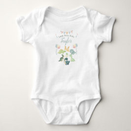 Body Para Bebé Dinosaurio Adorable Acuarela Personalizada