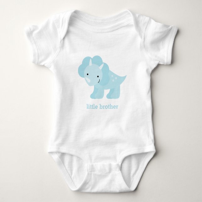 Body Para Bebé Dinosaurio Adorable Blue Baby (Anverso)