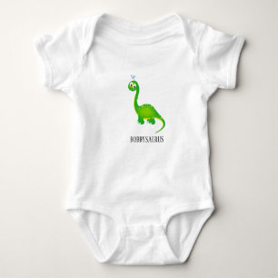Body Para Bebé Dinosaurio con Birdie y nombre de niño