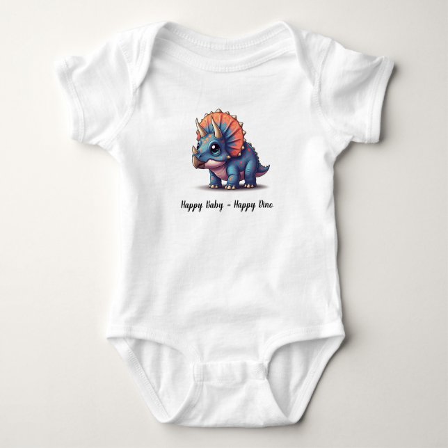 Body Para Bebé Dinosaurio cutáneo (Anverso)