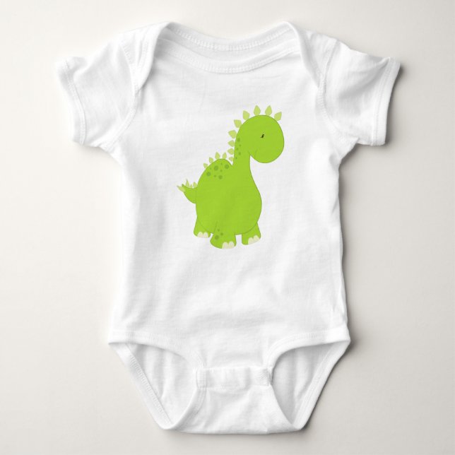 Body Para Bebé Dinosaurio Cute, Dinosaurio Infantil, Dino, Stegos (Anverso)