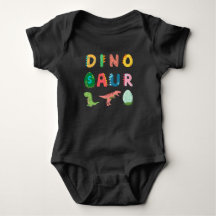 Dinosaurio negro divertido colorido lindo único