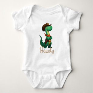 Body Para Bebé Dinosaurio sheriff/vaquero lindo 