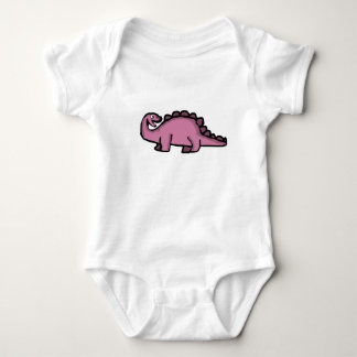 Body Para Bebé Dinosaurio Stegosaurio Rosa Lindo