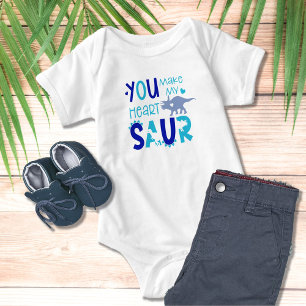 Body Para Bebé Dinosaurio Tú Haces Que Mi Corazón Saur Hermoso Ni