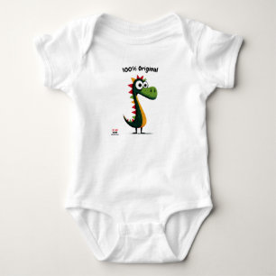 Body Para Bebé Dinosaurio Verde Adorable   Estilo para Niños y Ad