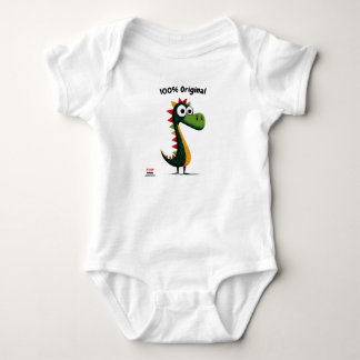 Body Para Bebé Dinosaurio Verde Adorable | Estilo para Niños y Ad