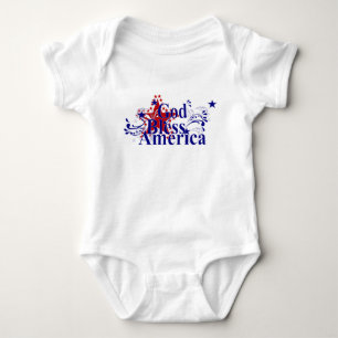 Body Para Bebé Dios bendiga a Estados Unidos: Baby Bodysuit