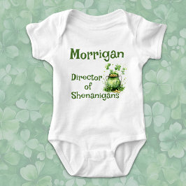 Body Para Bebé Director de Travvesuras Olla de Oro Shamrock