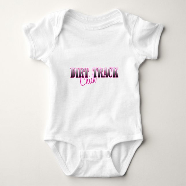 Body Para Bebé Dirt Track Chick (Anverso)