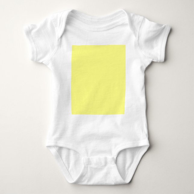 Body Para Bebé Diseñador personalizado de color amarillo (Anverso)