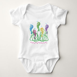 Body Para Bebé Diseño caprichoso de los Seahorses del baile