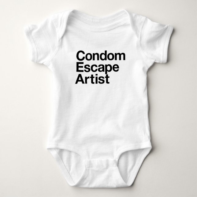 Body Para Bebé Diseño chistoso del bebé del artista de escape del (Anverso)