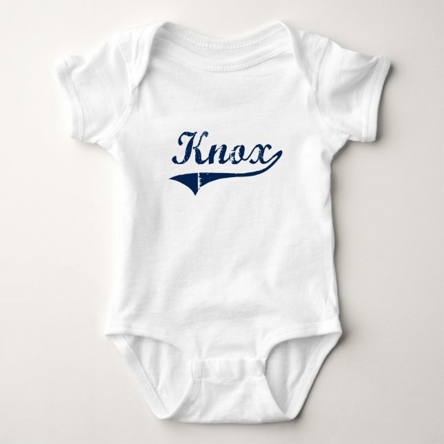 Body Para Bebé Diseño clásico de Knox Pennsylvania (Anverso)