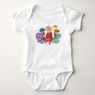 Body Para Bebé Diseño de amigos de Dino Ranch