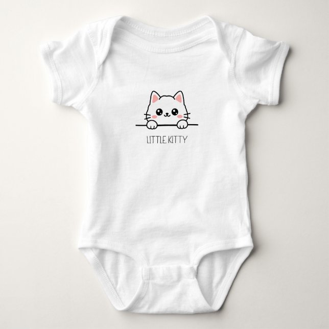 Body Para Bebé Diseño de bebé adorable gatito (Anverso)